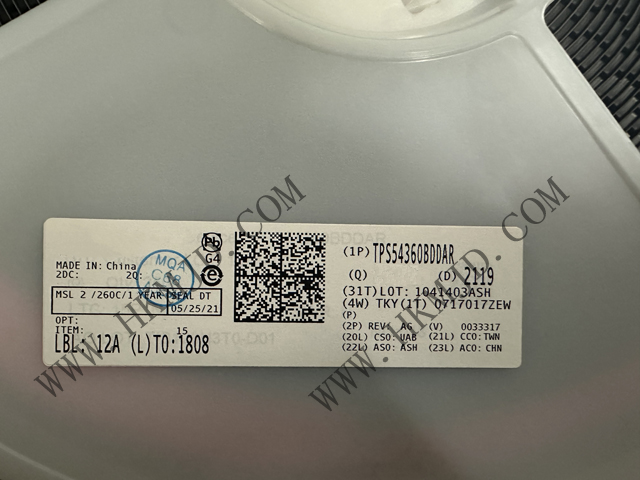 （分銷TI）電源IC TPS54360BDDAR 60V 輸入、3.5A 降壓直流/直流轉(zhuǎn)換器