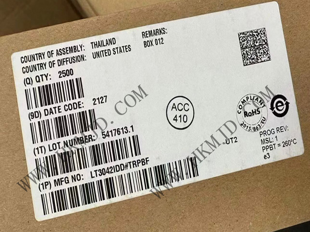 【出售】LT3042IDD (ADI) 20V、200mA、超低噪聲、超高 PSRR RF 線性穩(wěn)壓器
